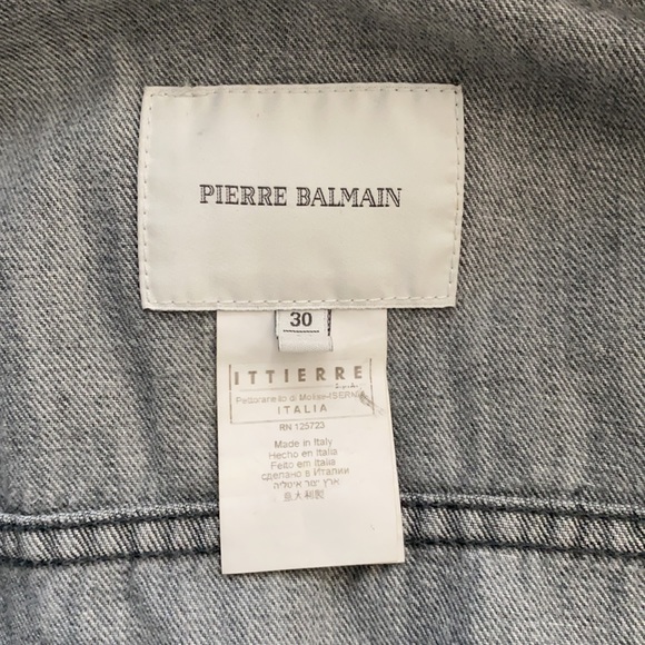 Pierre Balmain Stunning Denim Jacket Size EU30 (XS/S) - Picture 11 of 16